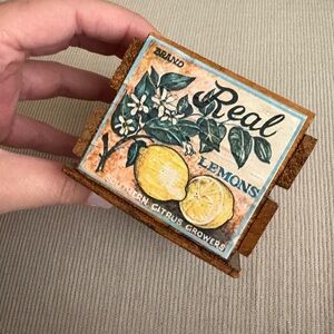 Vintage Lemon Mini Crate